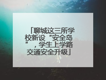 聊城这三所学校新设“安全岛”，学生上学路交通安全升级