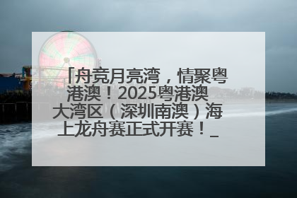 舟竞月亮湾，情聚粤港澳！2025粤港澳大湾区（深圳南澳）海上龙舟赛正式开赛！_深圳新闻网