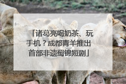诸葛亮喝奶茶、玩手机？成都青羊推出首部非遗蜀锦短剧