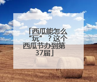 西瓜能怎么“玩”？这个西瓜节办到第37届