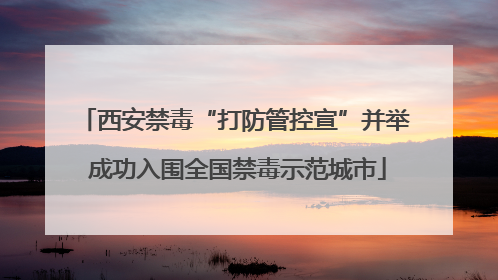 西安禁毒“打防管控宣”并举 成功入围全国禁毒示范城市