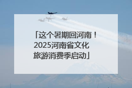 这个暑期回河南！2025河南省文化旅游消费季启动