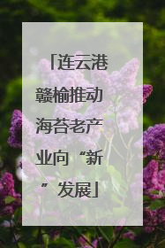 连云港赣榆推动海苔老产业向“新”发展