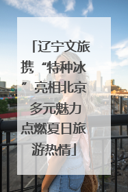 辽宁文旅携“特种冰”亮相北京 多元魅力点燃夏日旅游热情