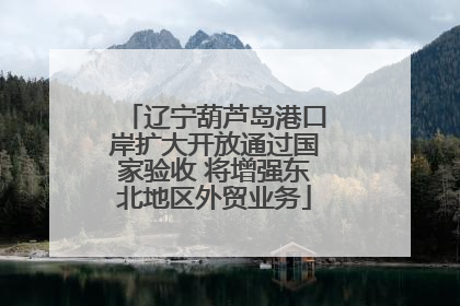 辽宁葫芦岛港口岸扩大开放通过国家验收 将增强东北地区外贸业务