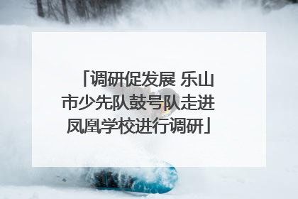 调研促发展 乐山市少先队鼓号队走进凤凰学校进行调研
