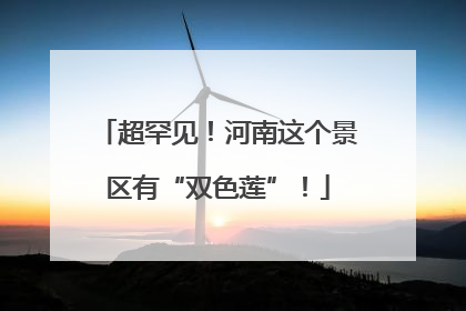 超罕见！河南这个景区有“双色莲”！