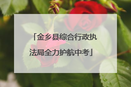 金乡县综合行政执法局全力护航中考