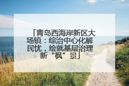青岛西海岸新区大场镇：综治中心化解民忧，绘就基层治理新“枫”景