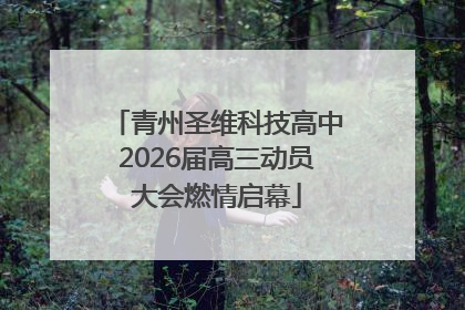 青州圣维科技高中2026届高三动员大会燃情启幕