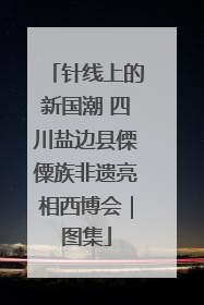 针线上的新国潮 四川盐边县傈僳族非遗亮相西博会｜图集