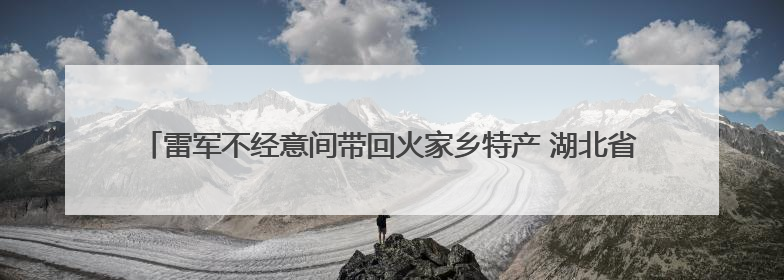 雷军不经意间带回火家乡特产 湖北省农业农村厅或可考虑请雷军当特产大使