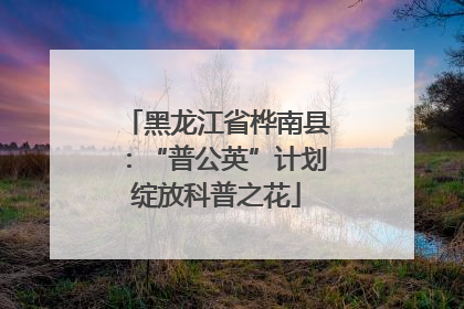 黑龙江省桦南县：“普公英”计划绽放科普之花