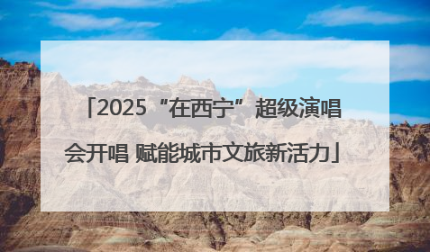 2025“在西宁”超级演唱会开唱 赋能城市文旅新活力